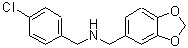 CAS#: 423735-65-3, 1-(1,3-Benzodioxol-5-Yl)-N-(4-Chlorobenzyl)Methanamine