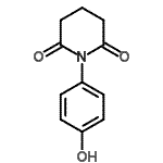 CAS 登录号：423737-09-1， 1-(4-羟基苯基)-2,6-哌啶二酮