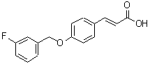 CAS 登录号：423752-10-7， (2E)-3-{4-[(3-氟苄基)氧基]苯基}丙烯酸