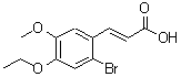 CAS 登录号：423753-00-8， (2E)-3-(2-溴-4-乙氧基-5-甲氧基苯基)丙烯酸