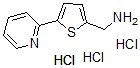 CAS 登录号：423768-36-9， 5-(2-吡啶基)-2-噻吩甲胺盐酸盐(1:3)