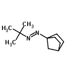 CAS 登录号：42409-28-9， (E)-1-(双环[2.2.1]庚-1-基)-2-(2-甲基-2-丙基)二氮烯