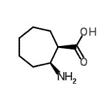 CAS 登录号：42418-83-7， (1R,2S)-2-氨基环庚烷羧酸