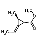 CAS 登录号：42419-00-1， 甲基(1S,2E,3S)-2-亚乙基-3-甲基环丙烷羧酸酯