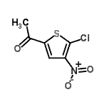CAS 登录号：42456-75-7， 1-(5-氯-4-硝基-2-噻吩基)乙酮