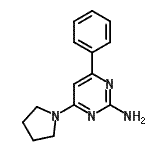CAS#: 424810-78-6, 4-Phenyl-6-(1-Pyrrolidinyl)-2-Pyrimidinamine