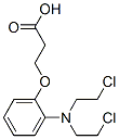 CAS 登录号：42558-77-0， 3-[2-[二(2-氯乙基)氨基]苯氧基]丙酸