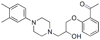 CAS 登录号：42583-20-0， 1-(2-乙酰苯氧基)-3-[4-(3,4-二甲基苯基)-1-哌嗪基]-2-丙醇