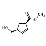 CAS 登录号：426225-93-6， 甲基(1R,4R)-4-(羟基甲基)-2-环戊烯-1-羧酸酯
