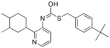 CAS 登录号：42754-20-1， S-[4-(2-甲基-2-丙基)苄基][2-(3,4-二甲基环己基)-3-吡啶基]硫代氨基甲酸酯