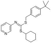 CAS#: 42754-23-4, Cyclohexyl 4-(1,1-(Dimethylethyl)Phenyl)Methyl-3-Pyridinylcarbonimidodithioate
