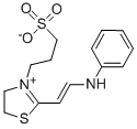 CAS 登录号：42825-73-0， 2-(2-苯胺基乙烯基)-3-(3-磺基丙基)-2-噻唑啉鎓内盐