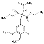 CAS#: 42877-14-5, Diethyl Acetamido(3-Fluoro-4,5-Dimethoxybenzyl)Malonate