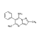 CAS#: 428845-73-2, 2,5-Dimethyl-6-Phenylpyrazolo[1,5-a]Pyrimidin-7-Amine