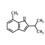 CAS#: 42958-26-9, 2-Isopropyl-7-Methyl-1H-Indole