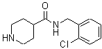 CAS 登录号：429631-11-8， N-(2-氯苄基)-4-哌啶甲酰胺