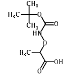 CAS#: 42989-90-2, 2-[({[(2-Methyl-2-Propanyl)Oxy]Carbonyl}Amino)Oxy]Propanoic Acid