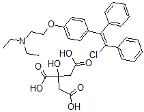 CAS 登录号：43054-45-1， 氯米芬柠檬酸盐