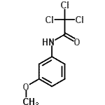 CAS 登录号：4306-33-6， 2,2,2-三氯-N-(3-甲氧基苯基)乙酰胺