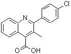 CAS 登录号：43071-47-2， 2-(4-氯苯基)-3-甲基-4-喹啉羧酸