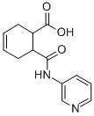 CAS 登录号：432001-25-7， 6-(吡啶-3-基氨基甲酰)-环己-3-烯羧酸