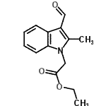 CAS 登录号：433307-59-6， 乙基(3-甲酰基-2-甲基-1H-吲哚-1-基)乙酸酯