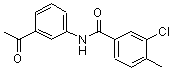 CAS 登录号：433322-10-2， N-(3-乙酰基苯基)-3-氯-4-甲基苯甲酰胺