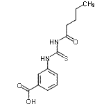 CAS 登录号：433952-31-9， 3-[(戊酰硫代氨基甲酰)氨基]苯甲酸