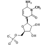 CAS 登录号：4343-64-0， 3-甲基-5'-O-膦酸基-3,4-二氢胞苷