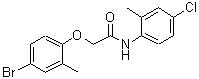 CAS 登录号：434305-75-6， 2-(4-溴-2-甲基苯氧基)-N-(4-氯-2-甲基苯基)乙酰胺