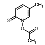 CAS 登录号：434944-72-6， 1-乙酰氧基-5-甲基-2(1H)-吡啶硫酮