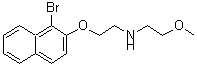 CAS 登录号：435288-40-7， 2-[(1-溴-2-萘基)氧基]-N-(2-甲氧基乙基)乙胺