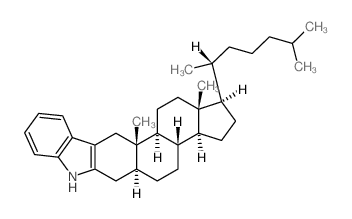 CAS 登录号：4356-25-6， 1'H-5Α-胆甾烷并[3,2-b]吲哚