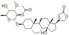 CAS 登录号：4356-53-0， Mono-O-acetylvallaroside