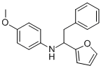 CAS#: 436087-20-6, (1-Furan-2-Yl-2-Phenyl-Ethyl)-(4-Methoxy-Phenyl)-Amine