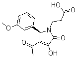 CAS#: 436088-34-5, 3-Acetyl-2,5-Dihydro-4-Hydroxy-2-(3-Methoxyphenyl)-5-Oxo-1H-Pyrrole-1-Propanoicacid
