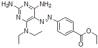 CAS#: 4369-91-9, Ethyl 4-[[2,4-Diamino-6-(Diethylamino)Pyrimidin-5-Yl]Azo]Benzoate