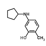 CAS 登录号：437702-30-2， 5-(环戊基氨基)-2-甲基苯酚