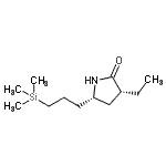 CAS 登录号：437755-13-0， (3R,5S)-3-乙基-5-[3-(三甲基硅烷基)丙基]-2-吡咯烷酮