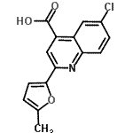CAS#: 438216-26-3, 6-Chloro-2-(5-Methyl-2-Furyl)-4-Quinolinecarboxylic Acid