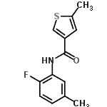 CAS 登录号：438217-56-2， N-(2-氟-5-甲基苯基)-5-甲基-3-噻吩甲酰胺