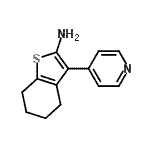 CAS#: 438252-47-2, 3-(4-Pyridinyl)-4,5,6,7-Tetrahydro-1-Benzothiophen-2-Amine