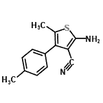CAS#: 438613-84-4, 2-Amino-5-Methyl-4-(4-Methylphenyl)-3-Thiophenecarbonitrile
