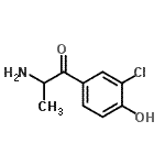 CAS 登录号：4394-42-7， 2-氨基-1-(3-氯-4-羟基苯基)-1-丙酮