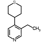 CAS#: 439928-60-6, 3-Ethyl-4-(Tetrahydro-2H-Thiopyran-4-Yl)Pyridine