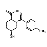 CAS 登录号：441015-88-9， (1R,2R,4S)-4-羟基-2-(4-甲基苯甲酰)环己烷羧酸
