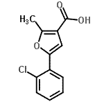 CAS 登录号：4414-49-7， 5-(2-氯苯基)-2-甲基-3-糠酸