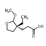 CAS 登录号：442632-33-9， 3-[(3R)-3-乙基-2-甲氧基四氢-3-呋喃基]丙酸