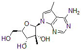 CAS 登录号：443642-53-3， 5-甲基-7-(2-C-甲基-beta-D-呋喃核糖基)-7H-吡咯并[2,3-d]嘧啶-4-胺