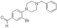 CAS 登录号：443777-04-6， 4-(4-苄基-1-哌嗪基)-3-溴-苯甲醛
